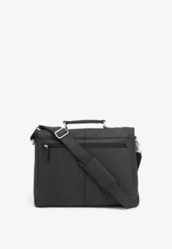 Next DARK BROWN SIGNATURE LEATHER OILY BRIEFCASE - Aktentasche - Brown -Next 49dde0b1e48b4d899ccfe51f34d868a3