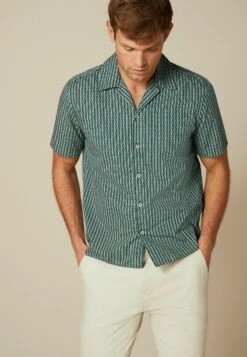 Next GEO PRINTED SHORT SLEEVE STANDARD - Hemd - Green White -Next 49fcca4e0f174080b5184e4f6981bb33 1