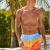 Next COLOURBLOCK - Badeshorts - Blue Orange Wave -Next 4ce5090516a142fc9ec0577a61f96811