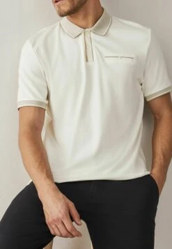 Next SMART COLLAR - Poloshirt - Ecru White -Next 4ef173987df148d0a8128c0f20361357