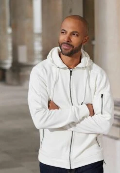 Next Sweatjacke - Ecru White