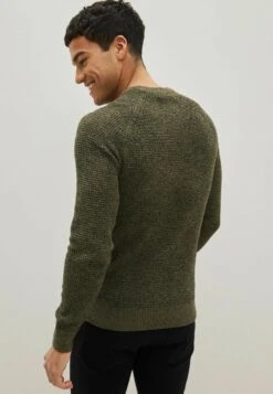 Next TEXTURED - Strickpullover - Khaki Green -Next 507b5f1d914c4a56a19e94ea77e3605f