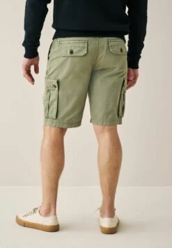 Next PREMIUM LAUNDERED CARGO STANDARD - Jeans Shorts - Khaki Green -Next 5519c15f2aba40c3b8b0a01c1897d5e6