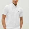 Next SHORT SLEEVE OXFORD WITH STAG - Hemd - White