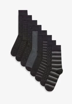 Next PATTERN 8 PACK - Socken - Black -Next 5b1b2bb967a842e89c45503d59231b36 1