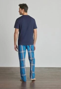 Next LIGHTWEIGHT CHECK SET - Nachtwäsche Set - Navy Blue -Next 5bc49ad29ef74e6b9f953df2991d8259