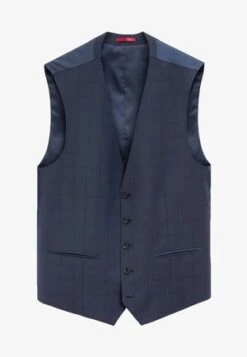 Next TEXTURED - Weste - Navy Blue -Next 5ee7a3b3e60f40efac25a2def98757f2