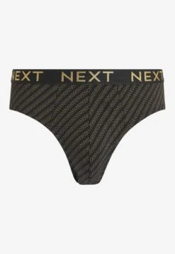 Next 4ER-PACK - Slip - Black Gold Pattern -Next 6048ee4a66c5444a875cd84456da018f
