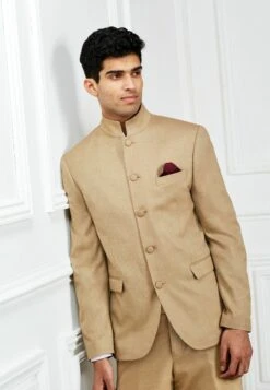 Next NEHRU COLLAR - Sakko - Gold -Next 6091aa2c4b3d4225b3c3fa0379bcec88