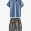 Next SET - Pyjama - Blue Grey Grandad -Next 60da24d138604ac5b6c25770232313f0