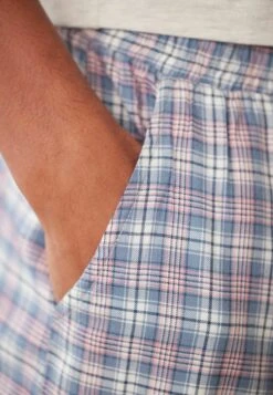 Next SET LIGHTWEIGHT STANDARD - Pyjama - Cream Blue Supersoft