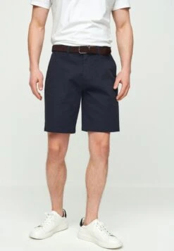 Next STRAIGHT FIT - Shorts - Navy Blue Print -Next 63bf57a105304802ad9cd4b928b7af46 1