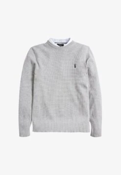 Next OXFORD MOCK - Strickpullover - Black -Next 6558ff70581a44e59e67573a5b7af983