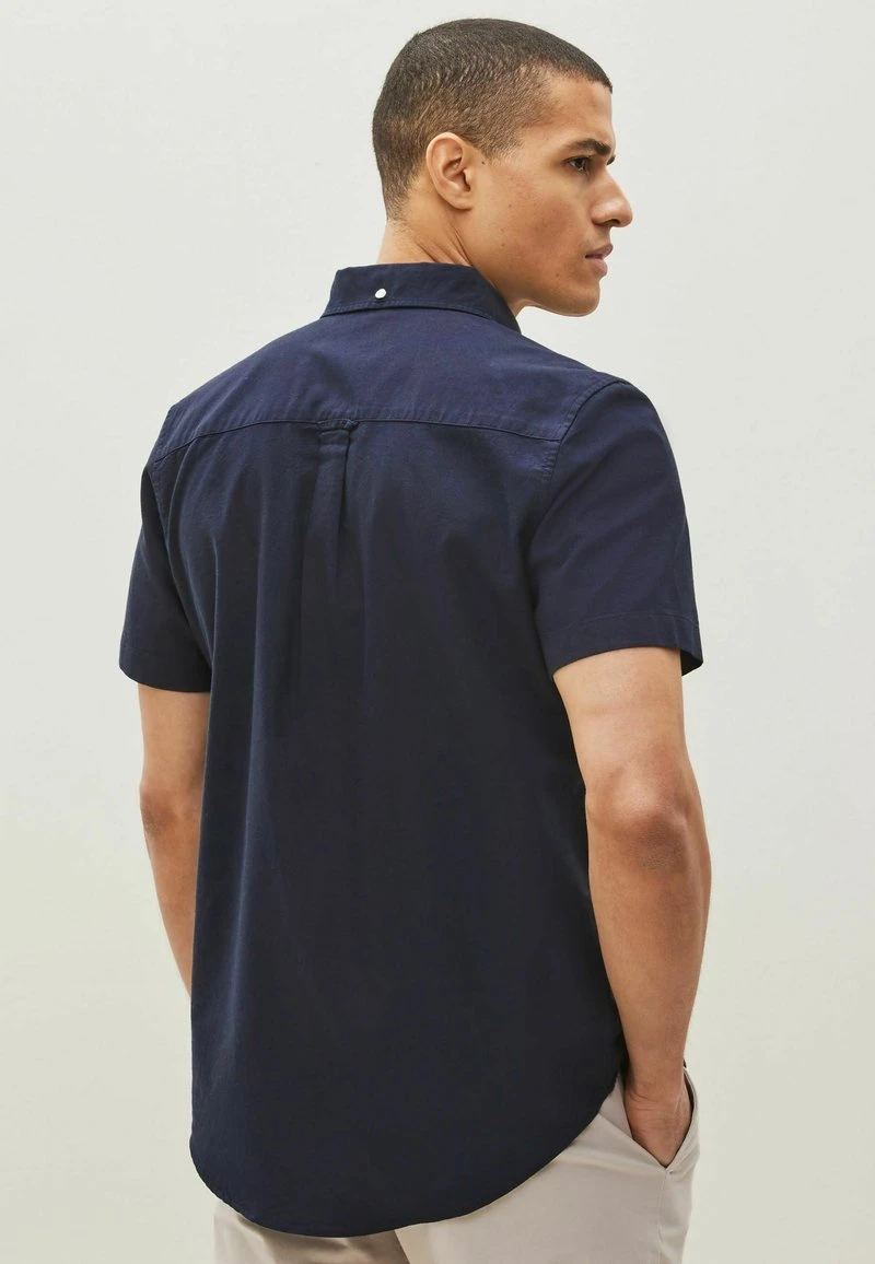 Next SHORT SLEEVE OXFORD WITH STAG - Hemd - Navy Blue 4 Next SHORT SLEEVE OXFORD WITH STAG - Hemd - Navy Blue – Bild 2