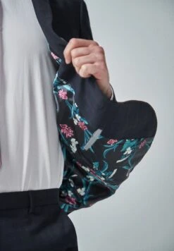 Next NAVY/BLACK TAILORED FIT CHECK SUIT: JACKET - Anzugsakko - Blue -Next 67ed18f9c712472ea06cb88559f4ba27