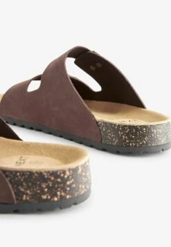 Next DOUBLE STRAP STANDARD - Pantolette Flach - Brown -Next 6bdebf3bc64c4aaf9c6a6d3cdc7cd62a