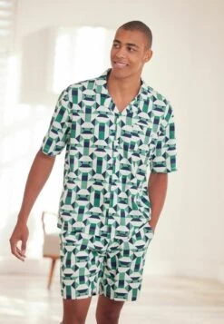 Next LIGHTWEIGHT SET - Nachtwäsche Set - Green Geo