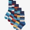Next 5 PACK - Socken - Blue -Next 717ddf620fc94e72b05489be475fc825