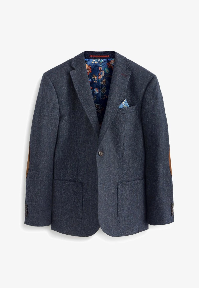 Next SIGNATURE MOONS BRITISH TEXTURED WITH ELBOW PATCHES - Sakko - Blue 8 Next SIGNATURE MOONS BRITISH TEXTURED WITH ELBOW PATCHES - Sakko - Blue – Bild 6