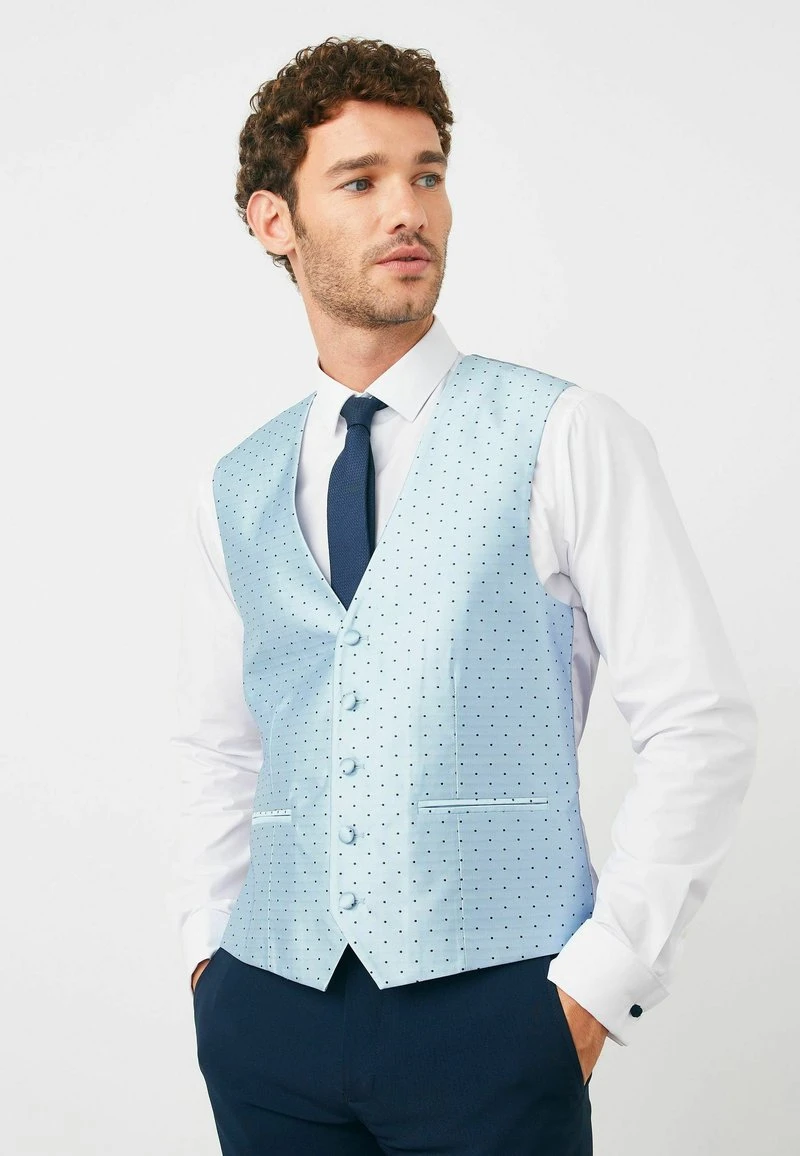 Next STANDARD - Weste - Light Blue Spot 3 Next STANDARD - Weste - Light Blue Spot
