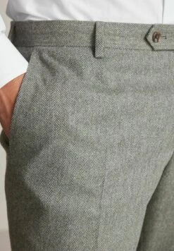 Next TAILORED FIT HERRINGBONE - Stoffhose - Green -Next 750543550f7e4387b883301243a8e18d