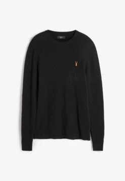 Next CREW NECK WITH ARM DETAIL - Strickpullover - Black -Next 7cfcfe119b69488bbd3c6cf0936ed32d