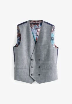 Next CHECK SUIT STANDARD - Anzugweste - Grey -Next 7daf4b244bdc4bb9a934a4076d11883a