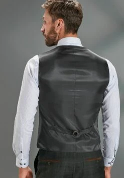 Next SIGNATURE EMPIRE MILLS CHECK STANDARD - Anzugweste - Green -Next 7e2c2845e86349dca9a3e1aae516df55