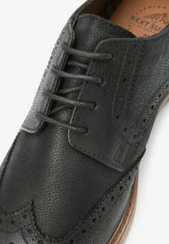 Next WAXY SMART CASUAL BROGUE STANDARD - Sportlicher Schnürer - Black -Next 7f657355e3fd45c1a95c2f2210ba216a