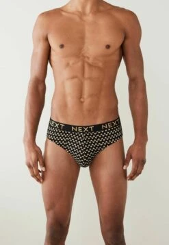 Next 4ER-PACK - Slip - Black Gold Pattern