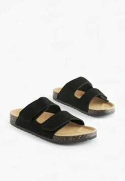 Next EASY FASTENING DOUBLE STRAP STANDARD - Pantolette Flach - Black -Next 84c835ec0ea0443caf75a37adadc4319