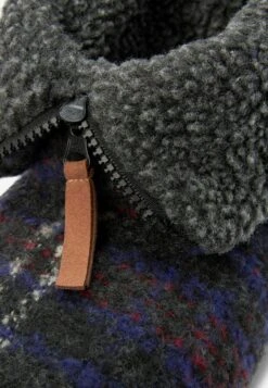 Next ZIP STANDARD - Hausschuh - Dark Grey Check -Next 8761b786c33a4f46a50607e83ba2b0db
