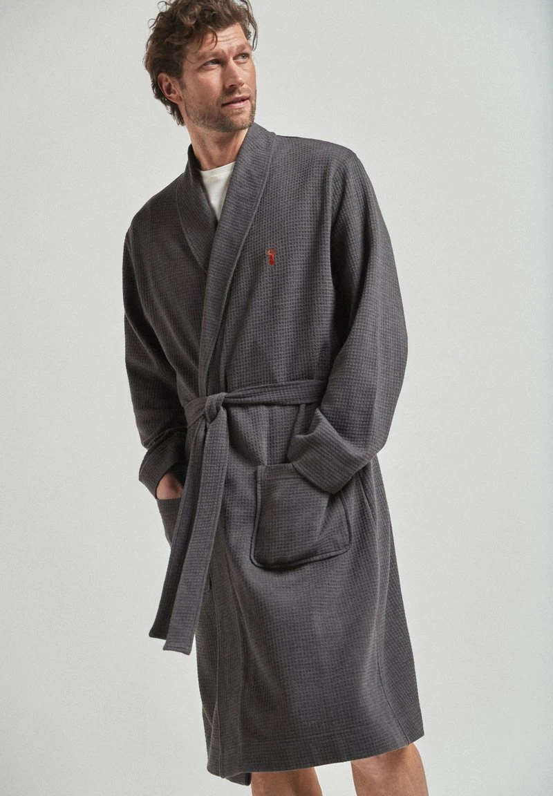 Next LIGHTWEIGHT WAFFLE - Bademantel - Mottled Grey 3 Next LIGHTWEIGHT WAFFLE - Bademantel - Mottled Grey