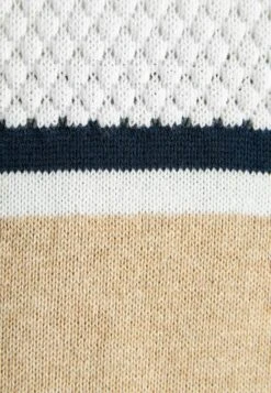 Next COLOURBLOCK ZIP NECK STANDARD - Strickpullover - Blue -Next 88303c0da7f14a7e990f33d555a76e54