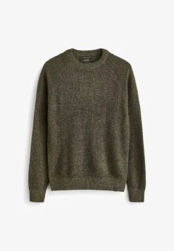 Next TEXTURED - Strickpullover - Khaki Green -Next 884ebf901b1f43c0ad18f60f187ee314