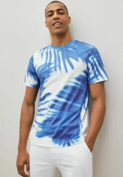Next PATTERN - T-Shirt Print - Blue Palm Leaf