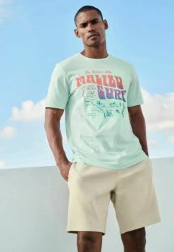 Next PRINT - T-Shirt Print - Mint Green -Next 8b531a9b29bb49f7b95fbd2f769713e2