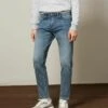 Next MOTION FLEX STRETCH - Jeans Straight Leg - Vintage Light Blue