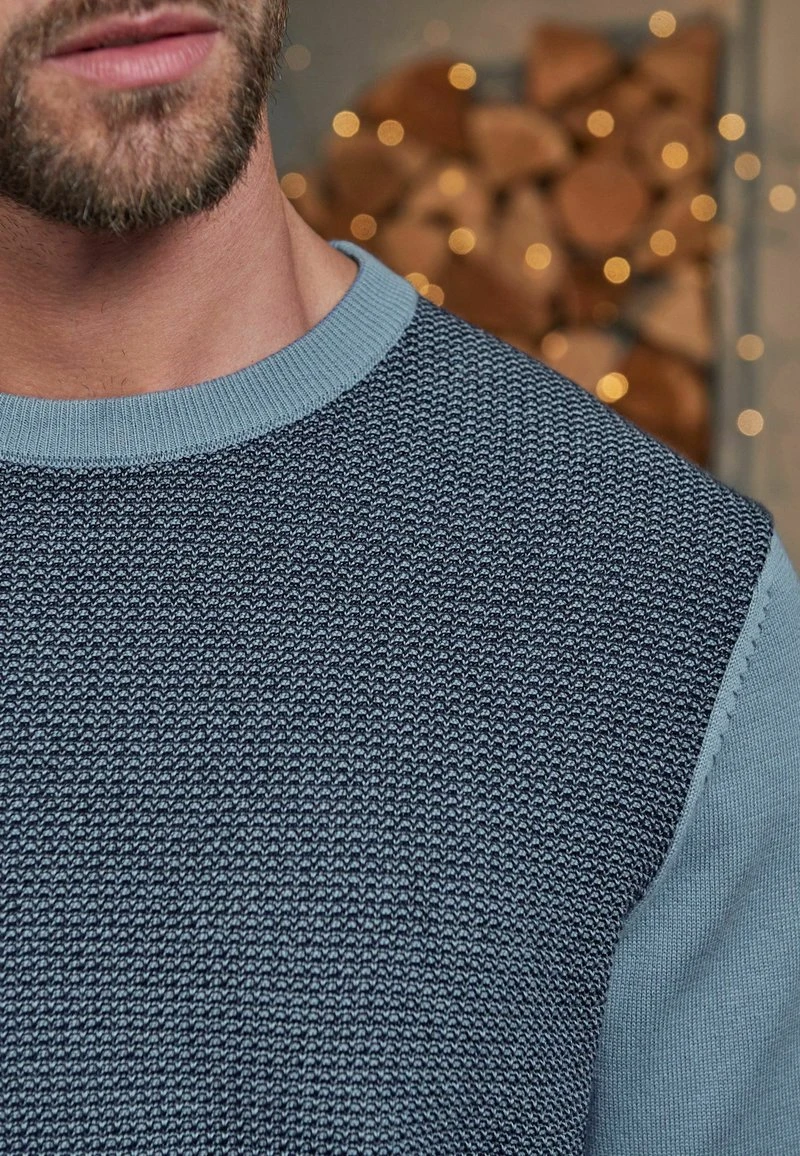Next STANDARD - Strickpullover - Blue Textured 5 Next STANDARD - Strickpullover - Blue Textured – Bild 3
