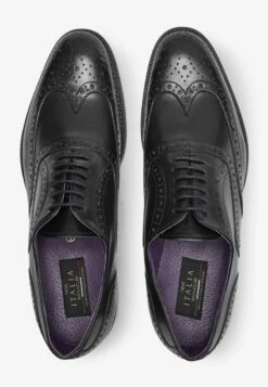 Next SIGNATURE ITALIAN WING CAP BROGUES WIDE FIT - Business-Schnürer - Black -Next 8da4d5fdda624e159e7c4c5a2208d6df