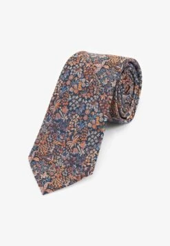 Next PATTERN REGULAR - Krawatte - Rust Brown Floral -Next 9076db9bd62c41c4bd1c758dc1e47014
