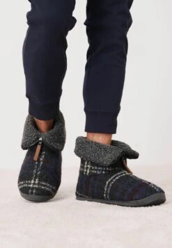 Next ZIP STANDARD - Hausschuh - Dark Grey Check -Next 94405ae8d9a84ae595aaa83171feec75 1