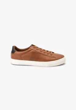 Next PERFORATED SIDE WIDE FIT - Sneaker Low - Tan Brown