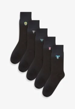 Next 5 PACK EMBROIDERED - Socken - Black Gold Trident -Next 96d290f8914e4a16a3edc30bfbf0a370