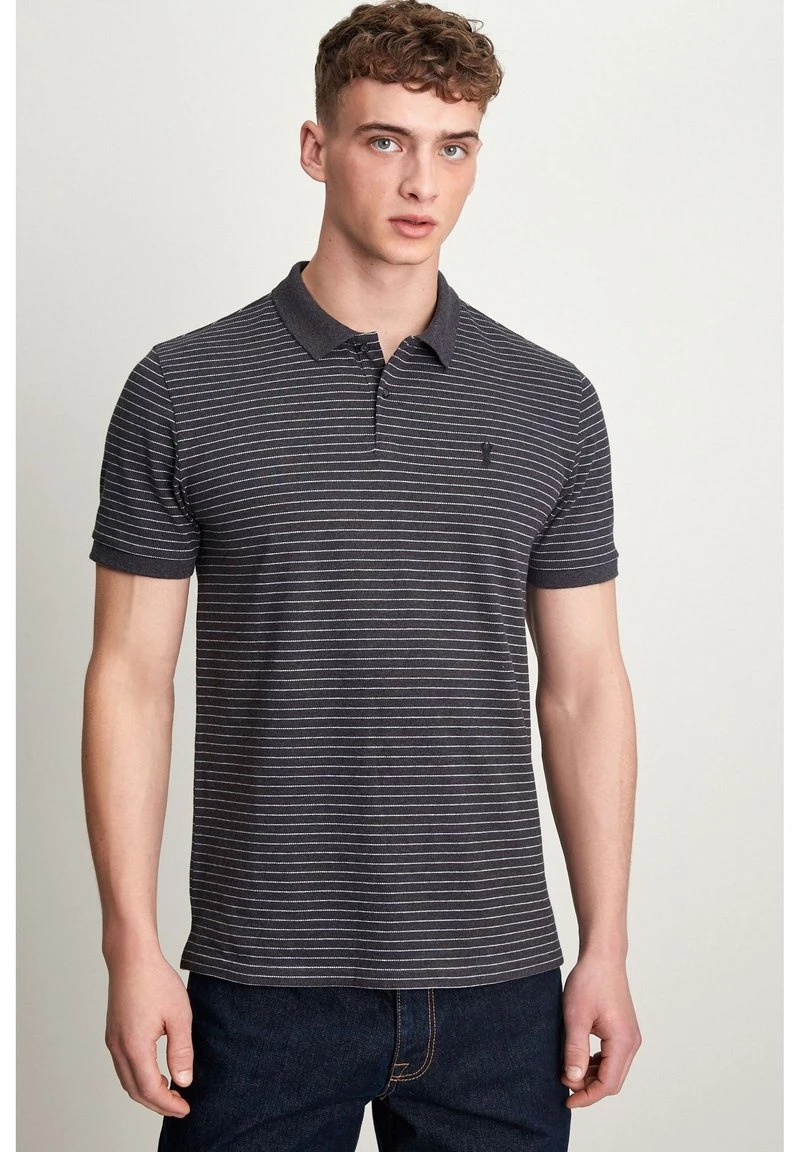 Next PIQUE - Poloshirt - Charcoal Grey Stripe 8 Next PIQUE - Poloshirt - Charcoal Grey Stripe – Bild 6
