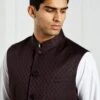 Next NEHRU COLLAR - Weste - Burgundy Red -Next 9d89f31fc65547e1ac39f4b6fe3886be