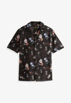 Next SHORT SLEEVE PRINTED - Hemd - Green/rust Brown -Next 9e393b66f191447596765d40f5fb080e