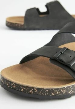 Next DOUBLE STRAP STANDARD - Pantolette Flach - Black -Next 9e3d4d2c52b7466e9ac8697f47820854