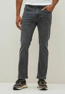 Next 26 Next SOFT TOUCH STRETCH STANDARD - Jeans Straight Leg - Dark Grey