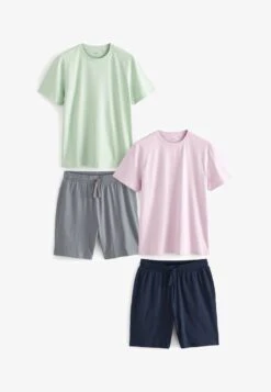 Next SETS 2 PACK - Nachtwäsche Set - Pink Green -Next 9f851497ff20476b92a6a78e85a61fa7